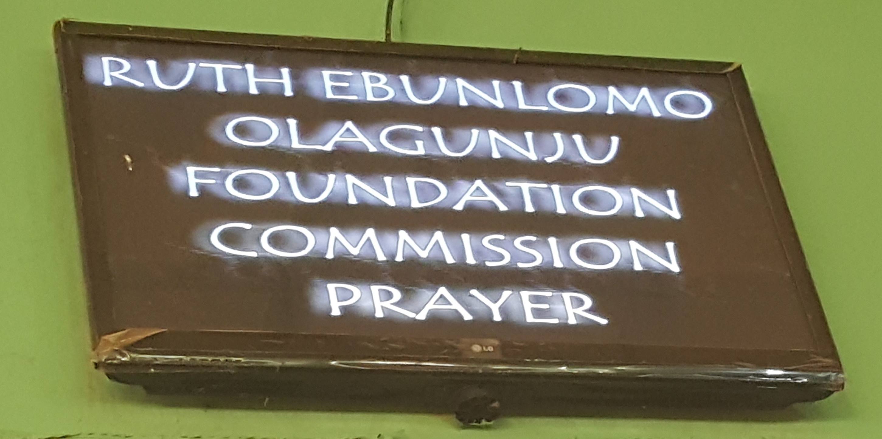 Ebunlomo Olagunju Foundation Launch